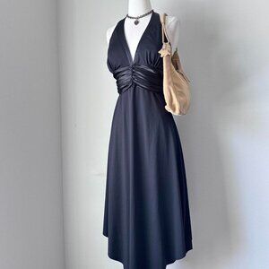 Vintage Y2K NWT Black midi dress